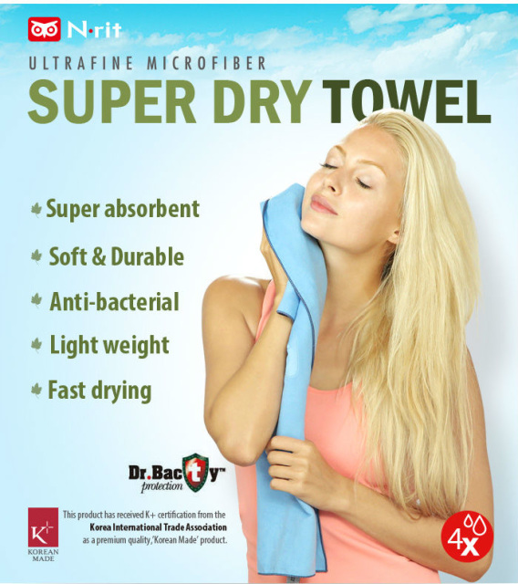 Microfiber Quick Drying Towel for travelling,backpacking,camping,hiking and  trekking - N-rit Super Dry Ultrafine Microfiber Towel